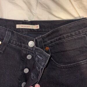 Women's Levis Black Ribcage Bootcut Jeans